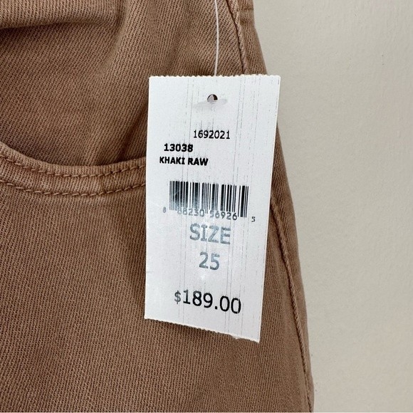 Patti High Rise Straight Leg Jeans In Teddy Taupe size 25 - Picture 3 of 14